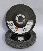 Круг полировальный торцевой XL UD 2S-FIN 115 х 22 материала  Scotch-Brite, скотч брайт, круги для шлифовки, для полировки, для снятия заусенцев, торцевые, шлифовка ребром